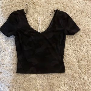 Lululemon camo align tee size 4